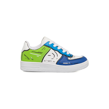 Sneakers bianche, blu e verdi da bambino Space Boy, Scarpe Bambini, SKU k262000342, Immagine 0